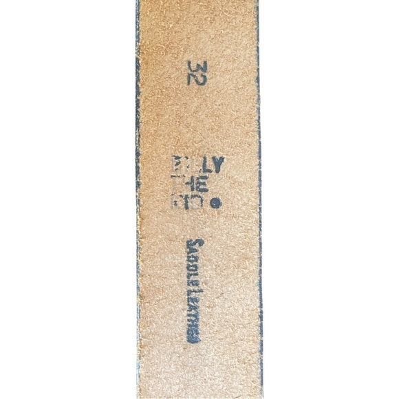 Women's Orange Floral Tooled Leather Belt - Picture 6 of 7